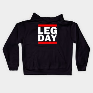 Leg Day Gym Parody Shirt (For Dark Shirts) Kids Hoodie